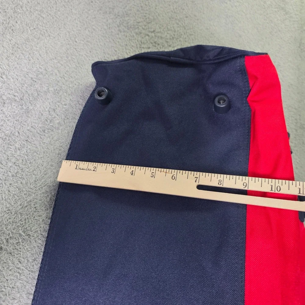 Tommy Hilfiger Unisex Large Duffel Bag Red Navy Blue Colorblock Sporty Travel
